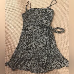 Leopard Print Wrap Dress